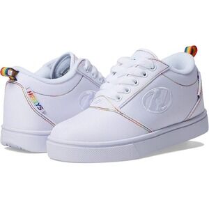 NIB HEELYS Girls Pro 20 White Rainbow Wheeled Shoes Youth Size 4 Big Kid